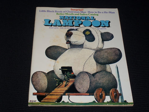 1972 JULY NATIONAL LAMPOON MAGAZINE - SURPRISE! FRONT COVER - E 3263