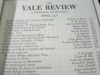 1928-1946 THE YALE REVIEW MAGAZINE LOT OF 7 - NICE ARTICLES & ADS - WR 748