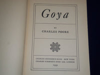 1939 GOYA HARDCOVER BOOK BY CHARLES POORE - NICE PRINTS - KD 2514