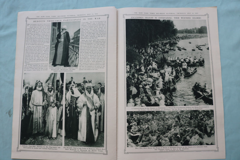 1915 JULY 15 NEW YORK TIMES MID-WEEK PICTORIAL -GIRL AT RESTORED ALSACE- NP 9145