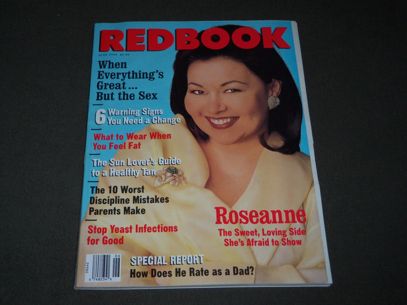 1993 JUNE REDBOOK MAGAZINE - ROSEANNE BARR COVER - B 3099