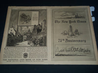 1926 SEPT 18 NEW YORK TIMES NEWSPAPER 75TH ANNIVERSARY SECTION - NT 7559