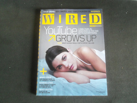 2006 DECEMBER WIRED MAGAZINE - JESSICA ROSE - YOUTUBE GROWS UP COVER - B 5340C