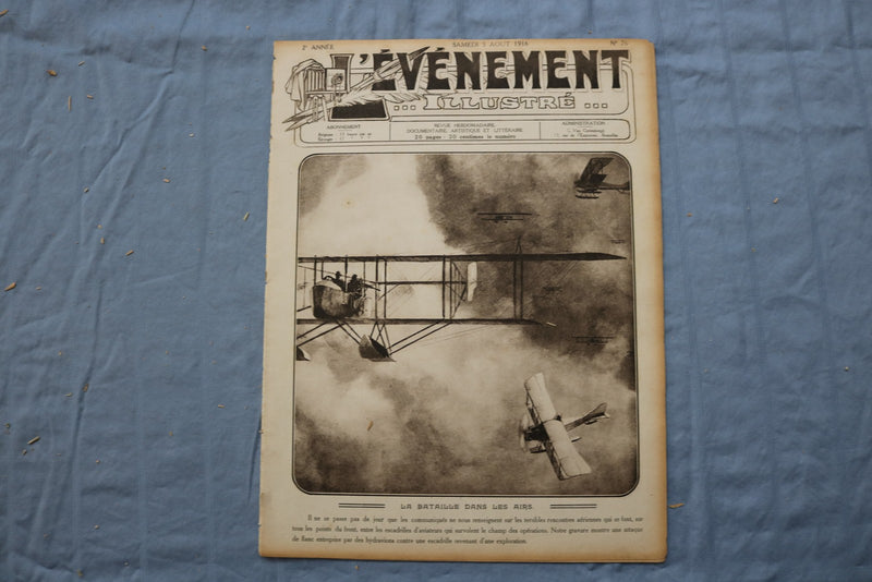 1916-1918 L'EVENEMENT ILLUSTRE MAGAZINE - FRENCH - LOT OF 3 - O 3859