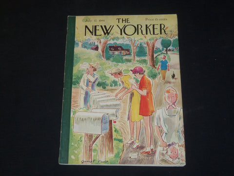 1941 JULY 12 THE NEW YORKER MAGAZINE - ILLUSTRATED COVER - NY 41