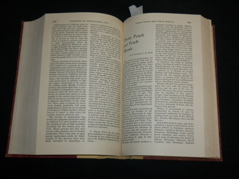 1953 PLANT DISEASES YEARBOOK OF AGRICULTURE HARDCOVER BOOK - KD 6657