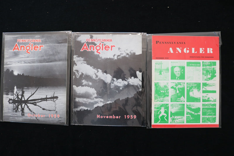 1959 PENNSYLVANIA ANGLER MAGAZINE - LOT OF 9 - O 3748