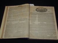 1829-1830 THE ALBION WEEKLY GAZETTE BOUND VOLUME NO. 8 - NEW YORK - R 89X
