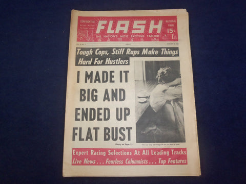1966 FEBRUARY 12 FLASH NEWSPAPER - I MADE IT BIG AND ENDED UP FLAT BUST- NP 6959
