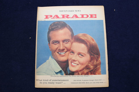 1962 JANUARY 7 PARADE MAGAZINE - PAT BOONE & ANN MARGRET COVER - E 22378