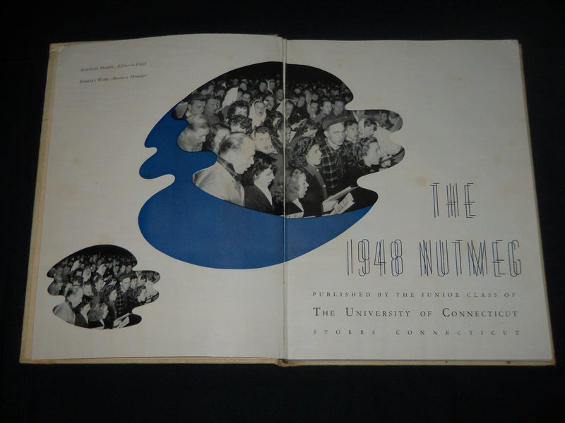 1948 THE NUTMEG UNIVERSITY OF CONNECTICUT YEARBOOK - JUNIOR CLASS - YB 1555