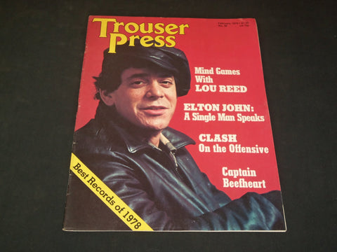 1979 FEBRUARY TROUSER PRESS MAGAZINE - LOU REED - ELTON JOHN - SP 7940