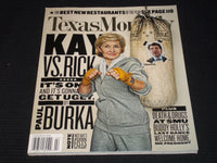 2009 FEBRUARY TEXAS MONTHLY MAGAZINE - KAY BAILEY HUTCHISON FRONT COVER - E 7533
