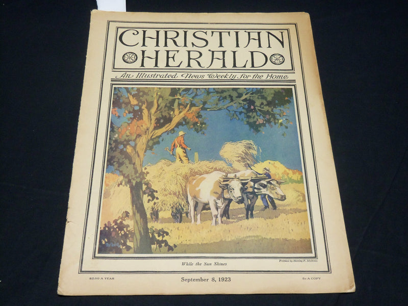1923 SEPTEMBER 8 CHRISTIAN HERALD MAGAZINE - NICE AUTO ADS - ST 530C
