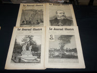 1890-1895 LE JOURNAL ILLUSTRE FRENCH MAGAZINE LOT OF 19 ISSUES - NP 5374