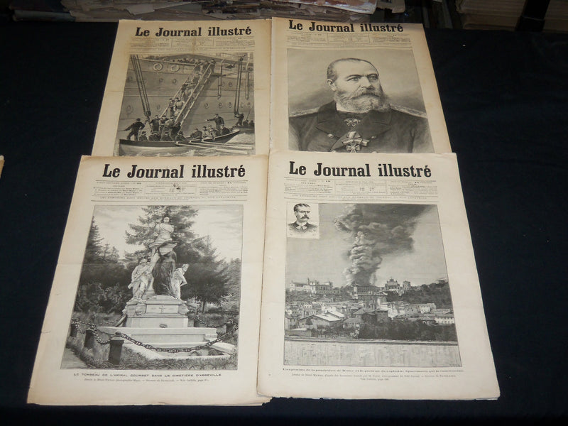 1890-1895 LE JOURNAL ILLUSTRE FRENCH MAGAZINE LOT OF 19 ISSUES - NP 5374