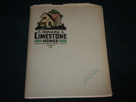 1927 INDIANA LIMESTONE HOMES LIBRARY SERIES B VOLUME 5 - J 6724