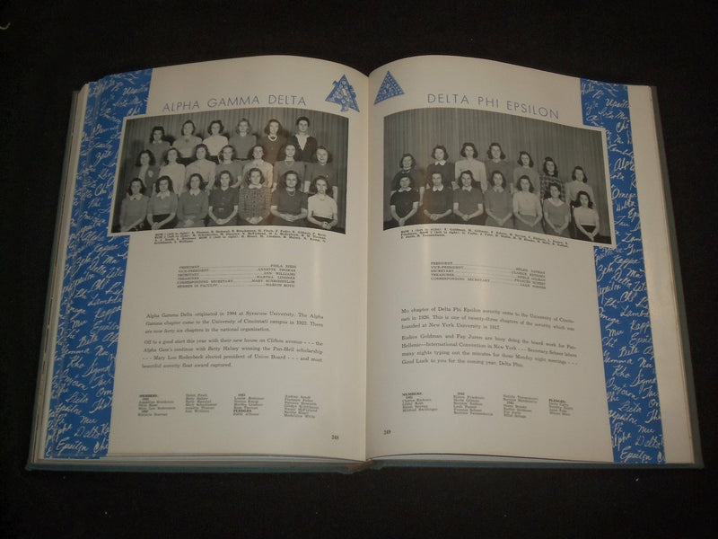 1941 CINCINNATIAN UNIVERSITY OF CINCINNATI YEARBOOK - CINCINNATI, OHIO - YB 1962