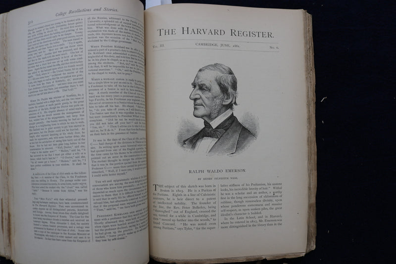 1881 APRIL-JULY THE HARVARD REGISTER ILLUSTRATED MAGAZINE - FINAL ISSUE - K 616