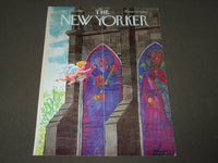 1960 APRIL 16 NEW YORKER MAGAZINE FRONT COVER ONLY - GREAT ART FOR FRAMING