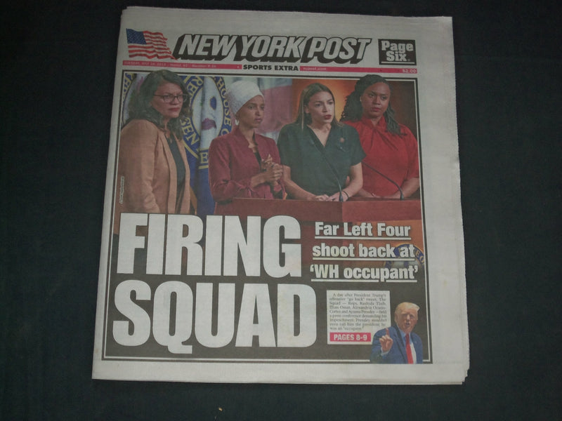 2019 JULY 16 NEW YORK POST NEWSPAPER - FAR LEFT 4 WOMEN REPS. FIRE BACK AT TRUMP