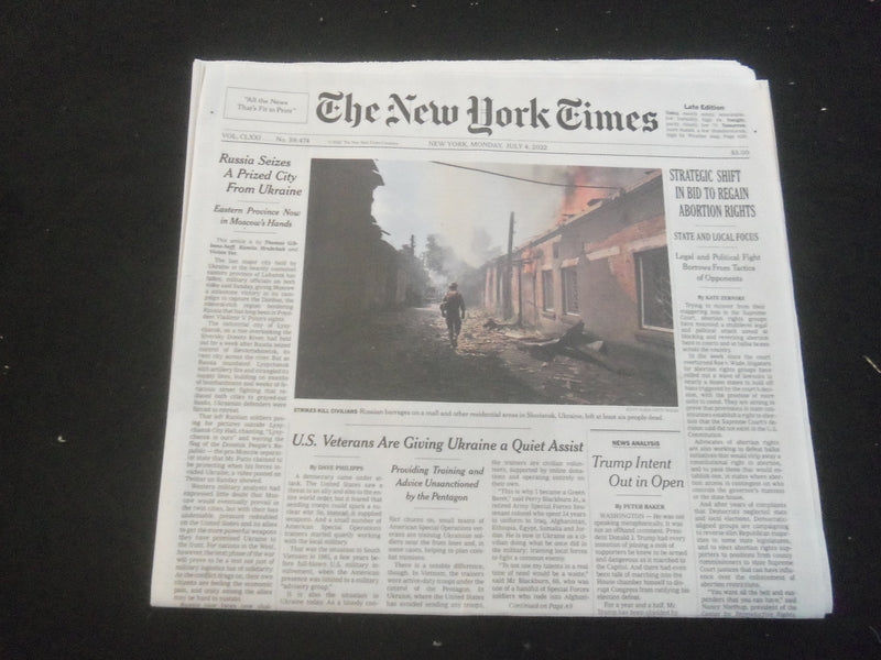 2022 JULY 4 NEW YORK TIMES - STRATEGIC SHIFT IN BID TO REGAIN ABORTION RIGHTS