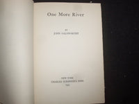 1933 ONE MORE RIVER HARDCOVER BOOK BY JOHN GALSWORTHY - KD 9231