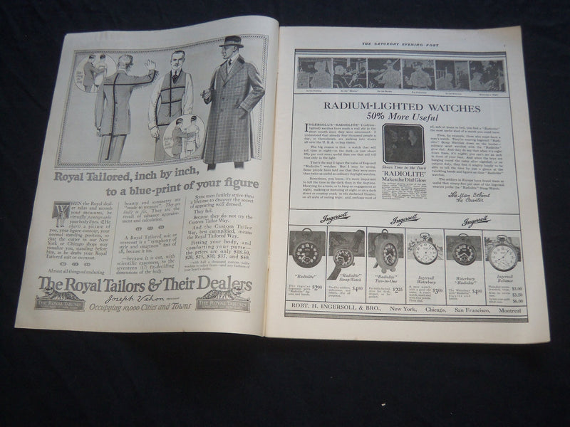 1916 OCTOBER 28 THE SATURDAY EVENING POST MAGAZINE - ILLUSTRATED COVER - SP 749