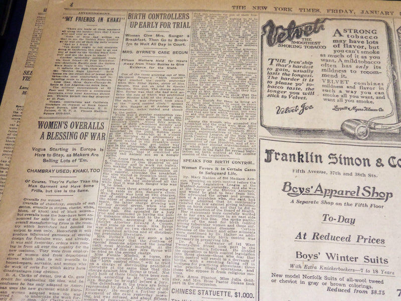 1917 JANUARY 5 NEW YORK TIMES - WILSON TO SEND NOTE TO POWERS - NT 8735