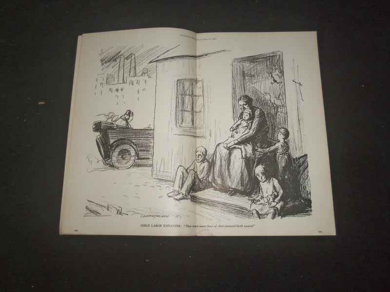 1915 MAY 15 HARPER'S WEEKLY MAGAZINE - THE SLAUGHTER OF THE LAST BORN - SP 1520G
