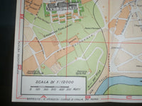 1947 NUO VISSIMA PIANTA MAPA DE ROMA BOOK WITH FOLD OUT MAP - J 3962