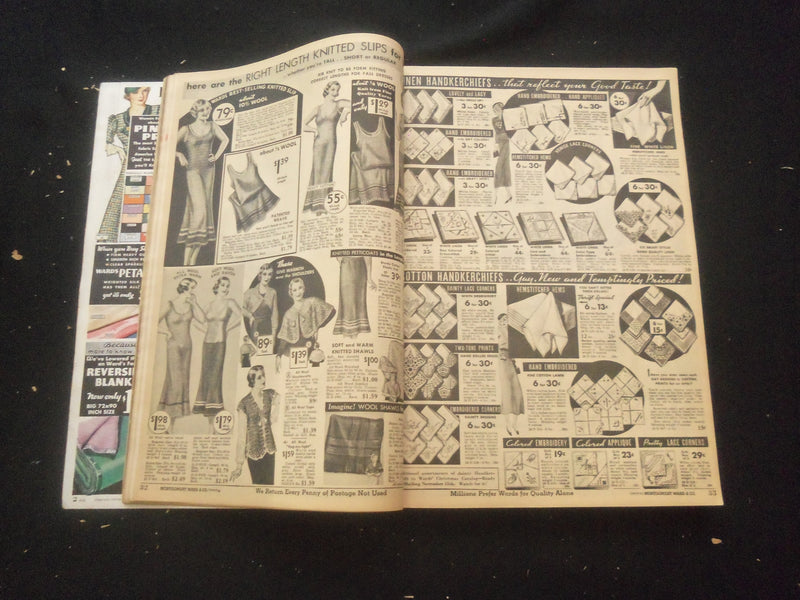 1933-34 FALL AND WINTER MONTGOMERY WARD CATALOG - GREAT FASHION - R 93H