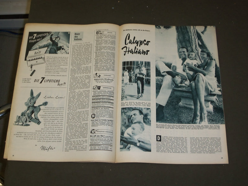 1958 AUG 5 FILM REVIEW (GERMAN) MAGAZINE - NICE PHOTOS, ARTICLES & ADS - B 3994