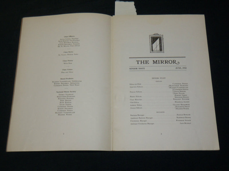 1931-1935 THE MIRROR STEPHEN S. PALMER HIGH SCHOOL PROGRAM LOT OF 5 - WR 717