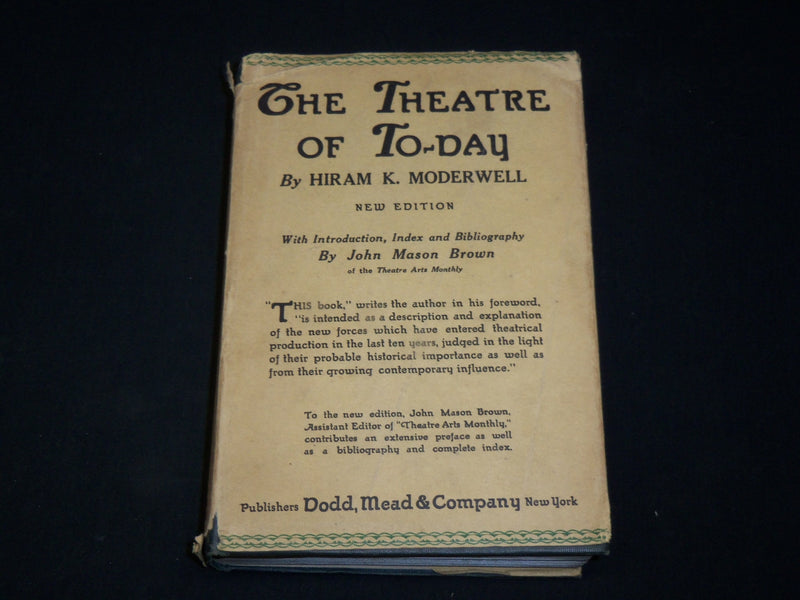 1927 THE THEATRE OF TO-DAY HARDCOVER BOOK BY HIRAM K. MODERWELL - KD 6508