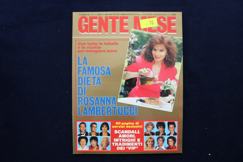 1991 NOVEMBER GENTE MESE MAGAZINE - ROSANNA LAMBERTUCCI COVER - E 12088