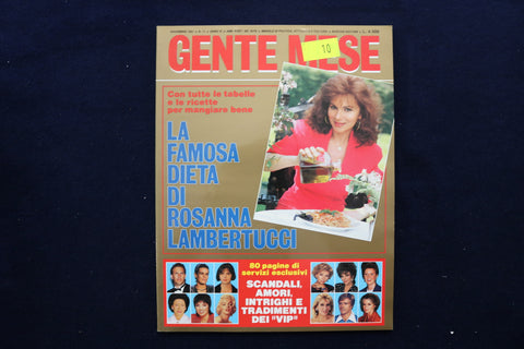 1991 NOVEMBER GENTE MESE MAGAZINE - ROSANNA LAMBERTUCCI COVER - E 12088