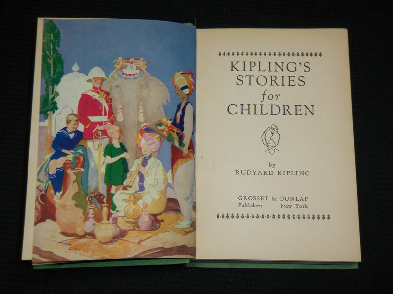 1930'S KIPLING'S STORIES FOR CHILDREN HARDCOVER BOOK BY RUDYARD KIPLING- KD 7290