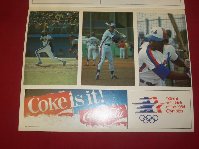 1984 MONTREAL EXPOS SPRING TRAINING YEARBOOK AND SCORECARD - J 4254