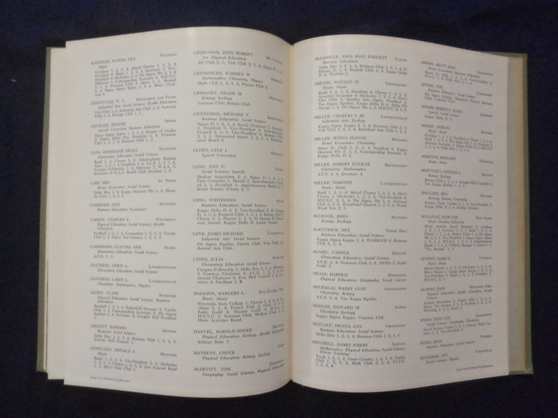 1956 WARBLER EASTERN ILLINOIS STATE COLLEGE YEARBOOK - CHARLESTON, IL - YB 3314