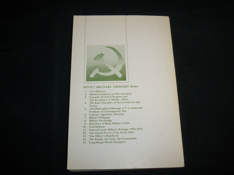 1975 FORECASTING IN MILITARY AFFAIRS A SOVIET VIEW SOFTCOVER BOOK - KD 6837