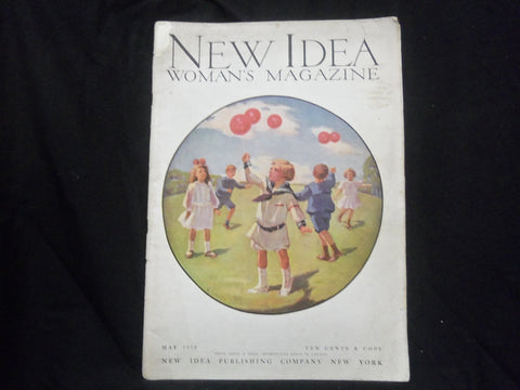 1910 MAY NEW IDEA WOMAN'S MAGAZINE - GREAT COVER & ADS - ST 1089