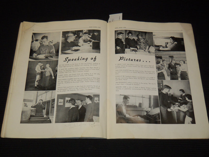 1938 WEST HIGH SCHOOL GRADUATION PROGRAM - WISCONSIN - LIFE AT WEST - K 1058