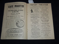 1907 THE MAN OF THE HOUR THEATRE PROGRAM - FAIRBANKS - SAVOY THEATRE - J 9015