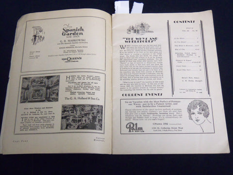 1923 JULY 12 CURRENT EVENTS MONTREAL MAGAZINE VOLUME 3 NO. 52 - J 8544