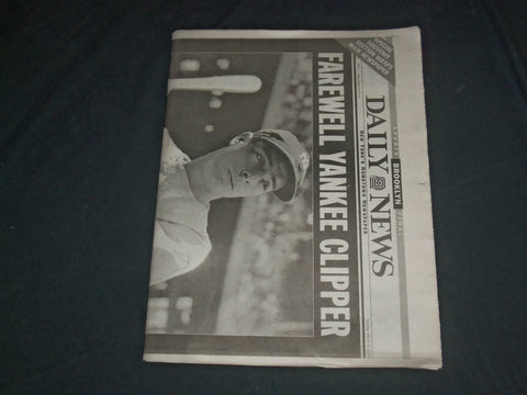 1999 MAR 9 NEW YORK DAILY NEWS NEWSPAPER - JOE DIMAGGIO DIED 1914-1999 -NP 4059