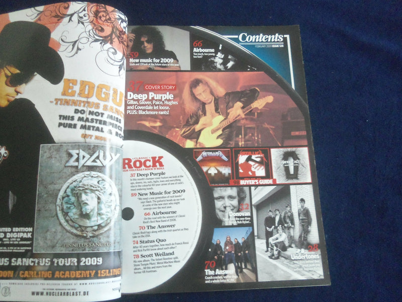 2009 FEBRUARY CLASSIC ROCK MAGAZINE - DEEP PURPLE - UNITED KINGDOM - SP 6480C