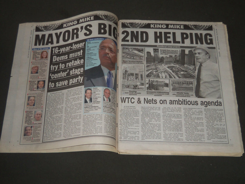 2005 NOVEMBER 9 NEW YORK POST NEWSPAPER - KING MIKE ELECTION SPECIAL - NP 2599
