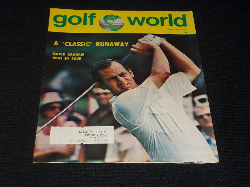 1976 SEPTEMBER 3 GOLF WORLD MAGAZINE - DAVID GRAHAM FRONT COVER - E 6793