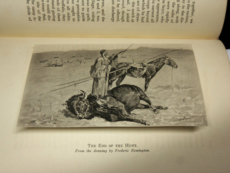 1925 THE OREGON TRAIL SKETCHES HARDCOVER BOOK - WYETH - REMINGTON - KD 7455